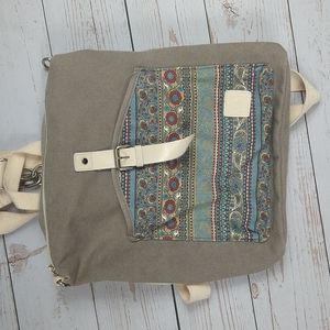 Canvas Artisan Convertible Backpack Purse